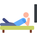 man,people,television,humanpictos,watching tv